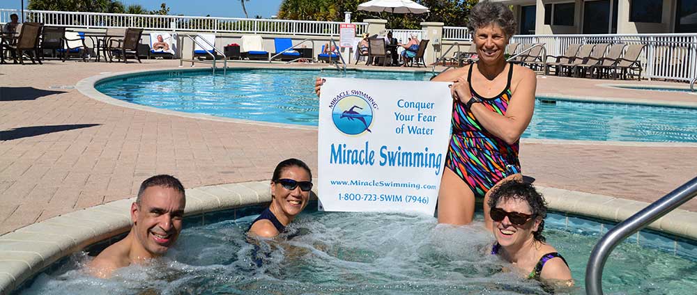 Learn to swim with adult swimming lessons for adults who are afraid of water