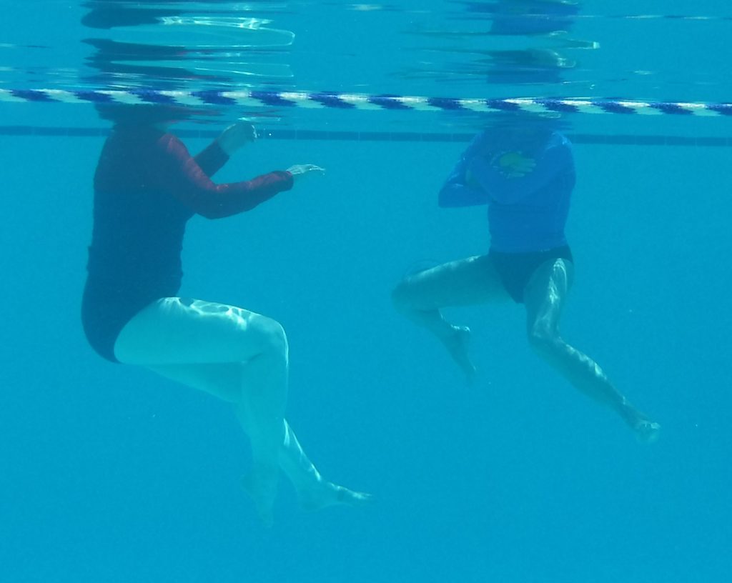 effortlessly treading water